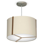 Jordan Pendant - Brass / Silk Cream