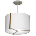Jordan Pendant - Brass / Silk White