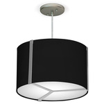 Jordan Pendant - Nickel / Linen Black