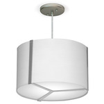 Jordan Pendant - Nickel / Linen White