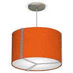 Jordan Pendant - Nickel / Silk Orange