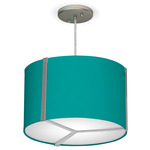 Jordan Pendant - Nickel / Silk Turquoise