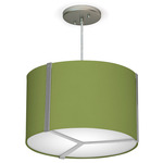 Jordan Pendant - Nickel / Silk Verde