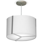 Jordan Pendant - Nickel / Silk White