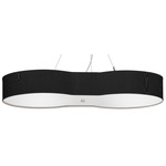 Avery Pendant - Brushed Nickel / Silk Ebony