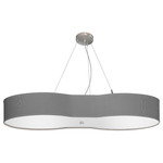 Avery Pendant - Brushed Nickel / Silk Gunmetal