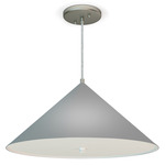 Angelica Pendant - Brushed Nickel / Silk Gunmetal