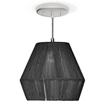 Pearl Pendant - Brushed Nickel / Black