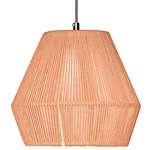 Pearl Pendant - Brushed Nickel / Coffee