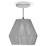 Pearl Pendant - Brushed Nickel / Grey