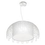 Ivy Pendant - White / Linen White