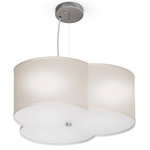 Cloud 3 Pendant - Brushed Nickel / Linen Oatmeal