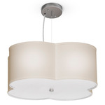 Cloud 4 Pendant - Brushed Nickel / Linen Oatmeal