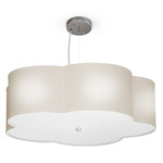 Cloud 5 Pendant - Brushed Nickel / Linen Oatmeal