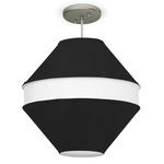 Josslyn Pendant - Brushed Nickel / Silk Ebony
