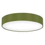 Ayden Ceiling Flush Light - Brushed Nickel / Felt Sage