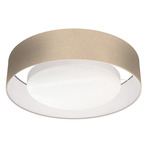 Juliana Ceiling Light - Brushed Nickel / Felt Eggshell