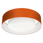 Juliana Ceiling Light - Brushed Nickel / Felt Orange