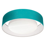 Juliana Ceiling Light - Brushed Nickel / Felt Turquoise