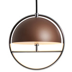 Huan Pendant - Chrome / Cocoa