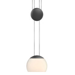 JoJo Pendant - Matte Black / Matte Opal