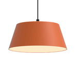 Olo XL Pendant - Black / Coral Orange