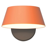 Olo XL Wall Sconce - Black / Coral Orange