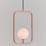Sircle Pendant - Copper / Opal