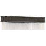 Menil Linear Wall Sconce - Bronze / Crystal
