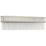 Menil Linear Wall Sconce - Polished Nickel / Crystal