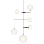 Linnea Entry Chandelier - Modern Iron / Soft Etched