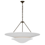 Mollino Chandelier - Bronze / Plaster White
