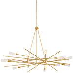 Stellar Radial Chandelier - Gild