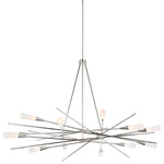 Stellar Radial Chandelier - Polished Nickel
