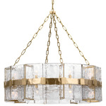 Solera Chandelier - Hand-Rubbed Antique Brass / Clear