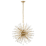 Lys Chandelier - Hand-Rubbed Antique Brass / Alabaster
