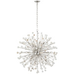 Lys Chandelier - Polished Nickel / Alabaster