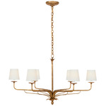 Amalfi Chandelier - Milano Gold / Linen