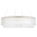 Maderno Chandelier - Hand-Rubbed Antique Brass / Clear