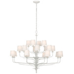 Amalfi Chandelier - Plaster White / Linen