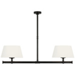 Marion Linear Chandelier - Bronze / Linen