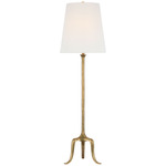 Mathilde Floor Lamp - Hand-Rubbed Antique Brass / Linen