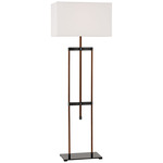 Alda Adjustable Floor Lamp - Bronze / Linen