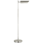 Bravo Floor Lamp - Polished Nickel / White