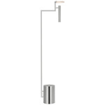 Melange Floating Disc Floor Lamp - Polished Nickel / Alabaster
