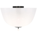 Brisa Ceiling Flush Light - Bronze / White Strie