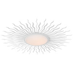 Re Semi Flush Ceiling Light - Matte White / White