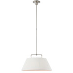 Serrato Pendant - Polished Nickel / Silk Pleat