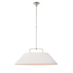 Serrato Pendant - Polished Nickel / Silk Pleat