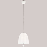 Brisa Pendant - Polished Nickel / White Strie